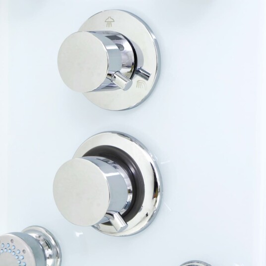 vidaXL Dusjpanel glass 25x44,6x130 cm hvit