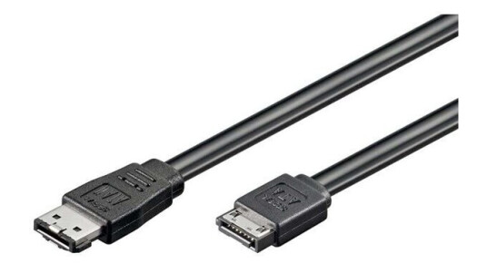 Pro eSATA Kabel 0,5m - Svart, Serial ATA 150/300/600 Pro eSATA Kabel 0,5m - Svart, Serial ATA 150/300/600