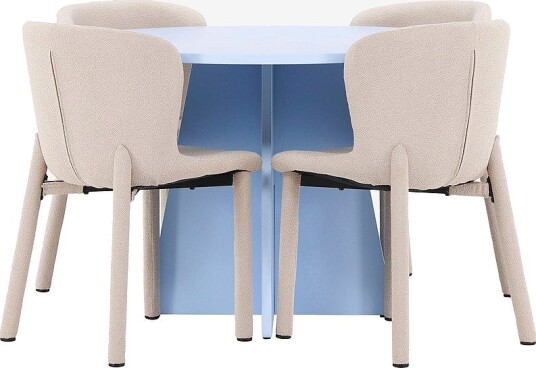 Venture Home Spisebord Bootcut med Astoria stol Beige Venture Home Spisebord Bootcut med Astoria stol Beige