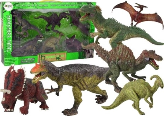 Leantoys Stor Dinosaur Figur 6Stk Forhistoriske Prøver Leantoys Stor Dinosaur Figur 6Stk Forhistoriske Prøver