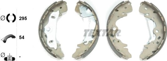 Bremsesko sett TEXTAR 91075800 Bremsesko sett TEXTAR 91075800