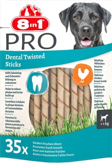 8in1 Delights Pro Dental Twisted Sticks 4x35 stk 8in1 Delights Pro Dental Twisted Sticks 4x35 stk