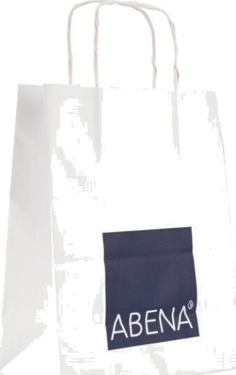 Bærepose Abena 23X30x8cm Hvid Papir Bærepose Abena 23X30x8cm Hvid Papir