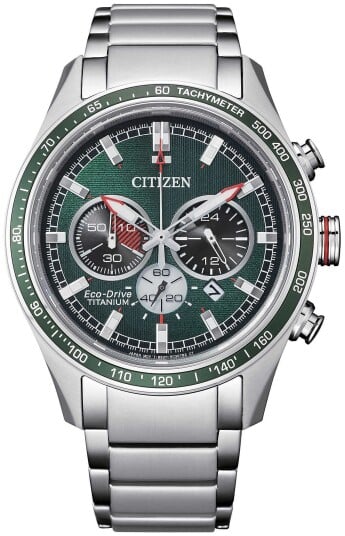 Citizen Herreklokke CA4497 86X Titanium Grønn/Titan Ø43 mm Citizen Herreklokke CA4497 86X Titanium Grønn/Titan Ø43 mm