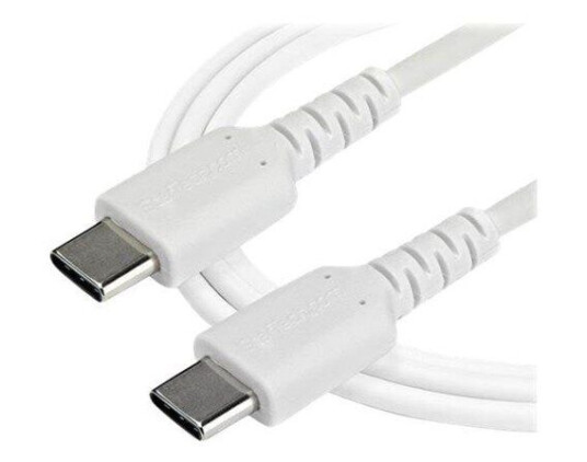StarTech 2 m USB-C Kabel Hvit Aramid Fiber 60W Strøm og Dataoverføring