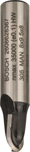 Bosch Hulkilfres 8 mm for Bløtt Tre - Rutertupp 40 mm