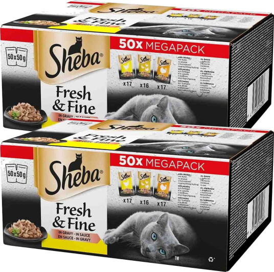 Sheba Våtfôr Fresh & Fine 100X50 G