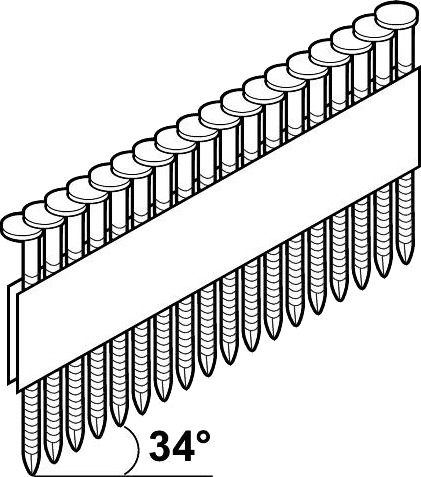Vinys Essve Spiker/Stifter 2,8X60 Mm 34° 2800 Stk