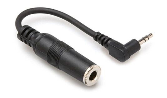 Hosa Headphone Adaptor MHE100.5 Stereo minijack male til TRS 1/4 jackF
