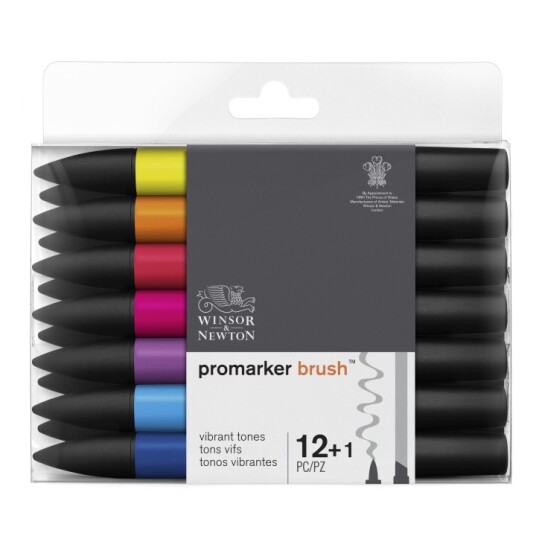 Promarker BrushMarker 12-set + blender