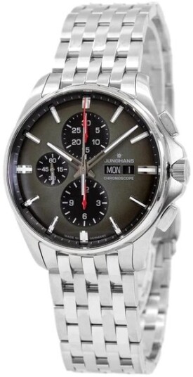 Junghans Herreklokke 27/4023.44 Meister Grå/Stål Ø45 mm