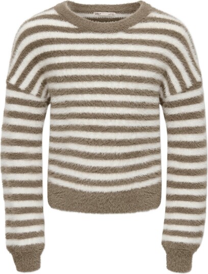 Kids Only Kognewpiumo L/S Pullover Knt Noos - WALNUT - 134-140