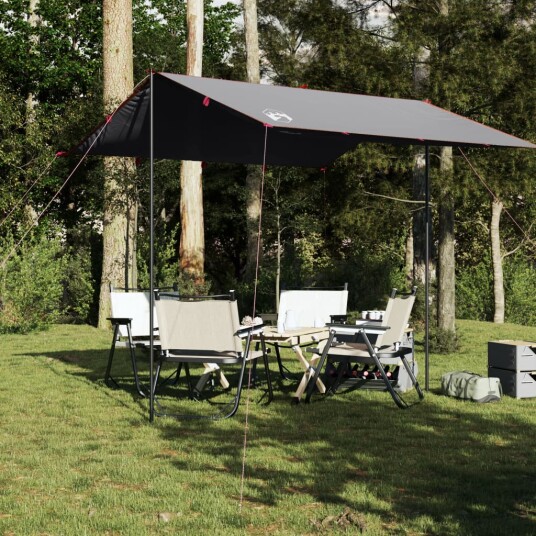 Campingpresenning grå og oransje 300x294 cm vanntett Campingpresenning grå og oransje 300x294 cm vanntett