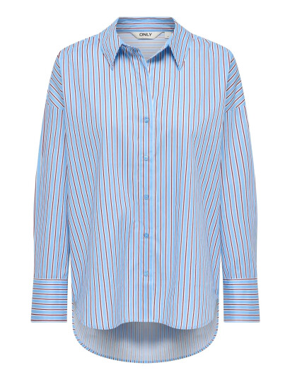 ONLY Onloregon Nano Ls Shirt Wvn Blue M