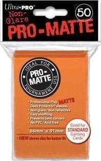 Ultra Pro Ultra Pro Deck Protector Pro Matte Non Glare Orange Oransje 50 Stk.