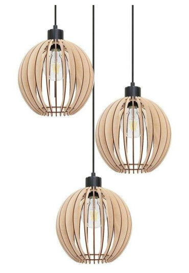 Envostar - Clay Cluster Pendel Black/Wood