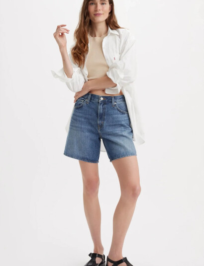 Levi"s® High Baggy Short Worn Memory S - Blue - 27