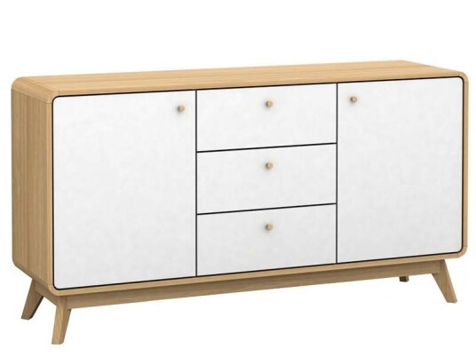 Loft24 Carl Skjenk Eike-look, hvit Unoliving Loft24 Carl Skjenk Eike-look, hvit Unoliving