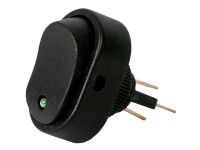 HP Autozubehör 28473 Bil-vippekontakt 12 V 16 A 1 x Off/On Klikkende 1 stk