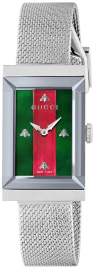 Gucci Dameklokke YA147401 G Frame Flerfarget/Stål Gucci Dameklokke YA147401 G Frame Flerfarget/Stål