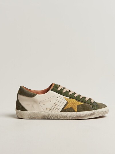 Golden Goose Super Star Sneakers Cream/Olive