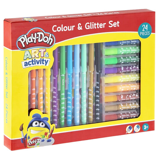 Play-Doh Colour & Glitter 24-set