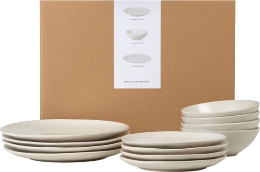 Broste Copenhagen Nordic Vanilla servise sett 12 deler