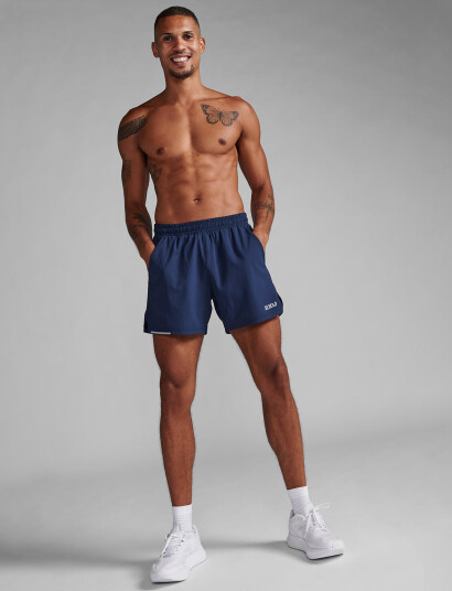 2XU Aero 5 Inch Shorts - Navy - S