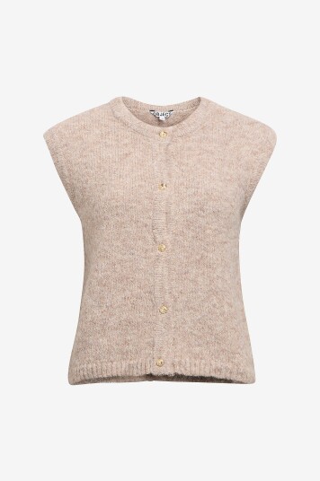 Object   Vest objSaggia RE Knit Vest Cardigan   Beige