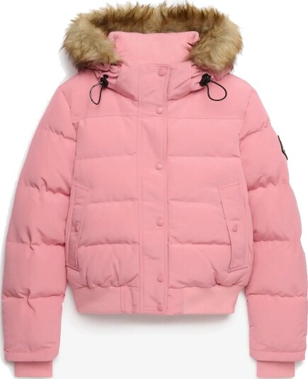 Superdry Everest Hooded Bomber Jkt SMOKE ROSE 10