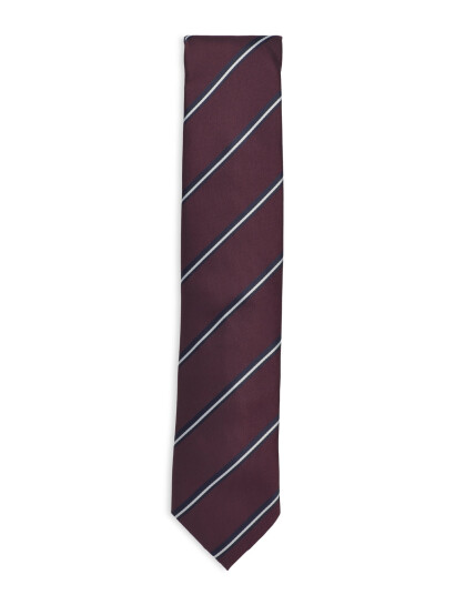 Lindbergh Black Polyester Tie With Stripe 7 Cmpolyester Tie With Stripe 7 Cm - Burgundy - ONE SIZE Lindbergh Black Polyester Tie With Stripe 7 Cmpolyester Tie With Stripe 7 Cm - Burgundy - ONE SIZE