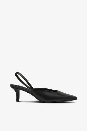 Calvin Klein Pumps Heel Mule Pump 50 Lth Svart Calvin Klein Pumps Heel Mule Pump 50 Lth Svart