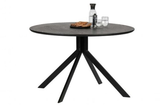 Woood - Bruno Spisebord Ø120 Mat sort 1576769-01-0 1615805-01-0