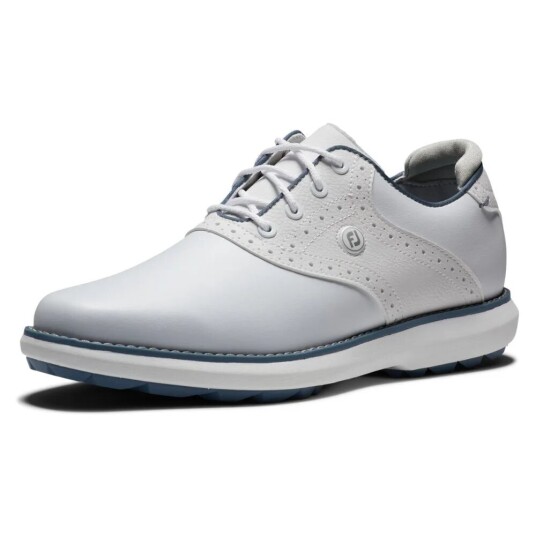 Footjoy Traditions Spikeless Golfsko Dame Hvit/blå/grå 39