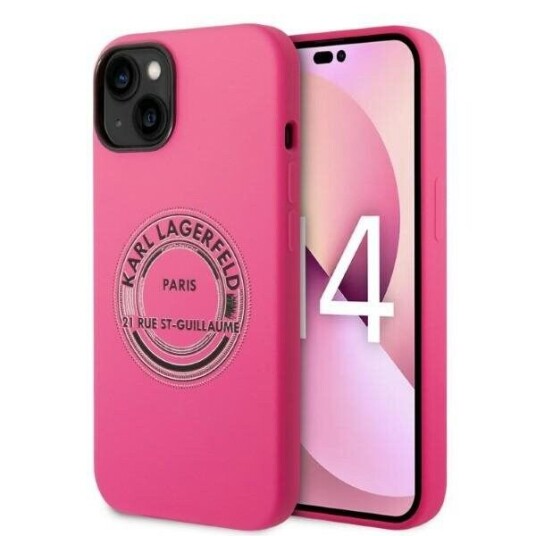 Karl Lagerfeld Klhcp14msrsgrcf Iphone 14 Plus 6,7" Hardcase Rosa/Rosa Silikon Rsg