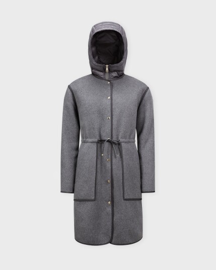 Moncler Dame Frakker Grå M Moncler Dame Frakker Grå M