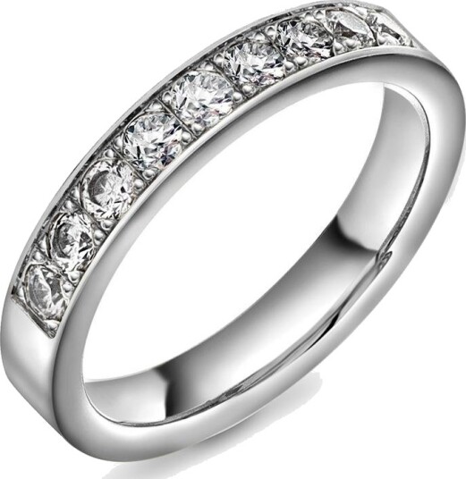 Gems By Gulldia Radiant LAB diamantring i 585 hvitt gull 0,54 ct