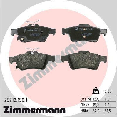 Bremseklosser ZIMMERMANN 25212.150.1