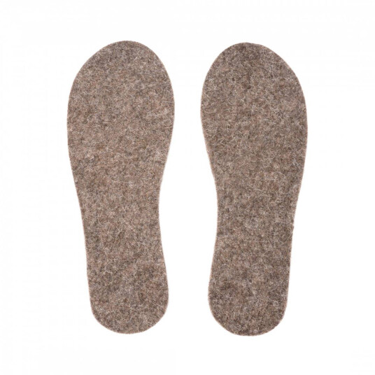 Tova Wool Soles Precut Eco Natural Brown EU 46