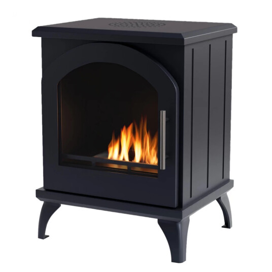 Scandiflames Austin liten frittstående biopeisSvart Scandiflames Austin liten frittstående biopeisSvart