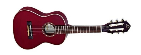 Ortega Guitars Ortega R121-1/4wr Klassisk Gitar 1/4 Gloss Wine Rød