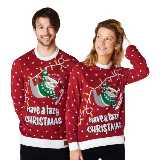 Silly Santa Lazy Christmas Julegenser - Large