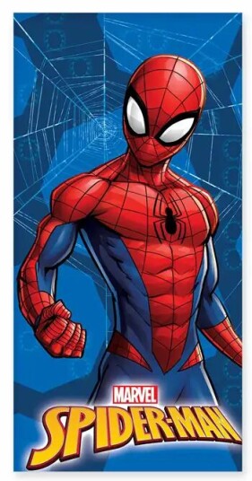 Licens Badehåndkle - 70x140 cm - Spider-Man klar for kamp - Mykt barnehåndkle
