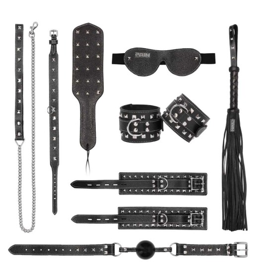 Pain 7 Pc Luksus Bondage Sett Pain 7 Pc Luksus Bondage Sett
