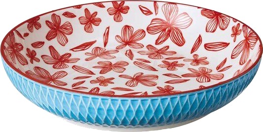 Cilio AMICI skål 75 cl 21 cm rombe blå