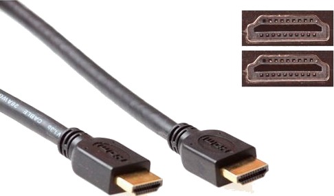 Act Ak3792 Hdmi Kabel 2 M Hdmi Type A Standard Schwarz Ak3792