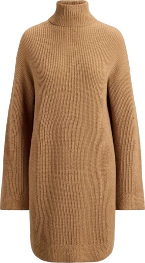 Lauren Ralph Lauren Wool Cashmere Turtleneck Dress LAUREN CAMEL S