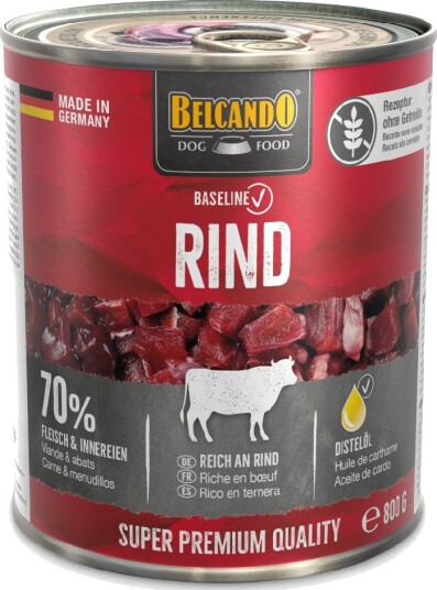 Belcando Baseline Våtfôr Storfekjøtt 24 X 800 G