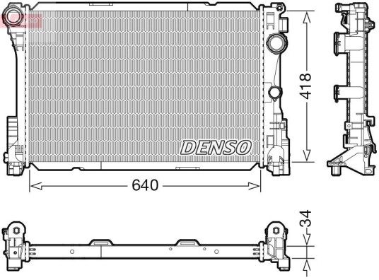 Radiator DENSO DRM17115 Radiator DENSO DRM17115