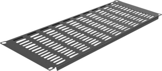 Delock Rackpanel Vertikal Med Ventlasjonsspor Svart 4U 19" 66682